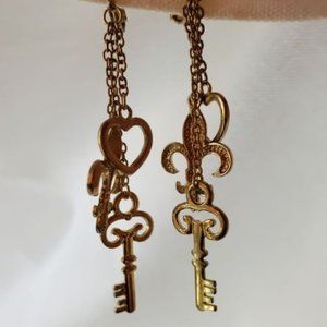 Eclectic pendant trio clip dangles